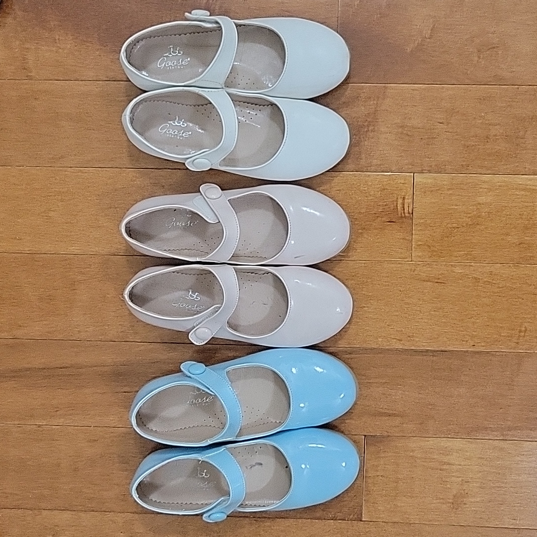 Bundle Of 3 Patent Leather Girls Mary Janes. Size 31 Eu.
